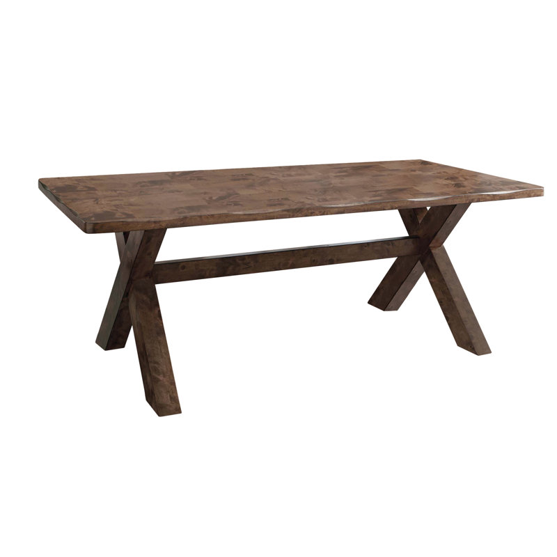 Ensemble de salle à manger en bois massif pour 4 personnes Earley