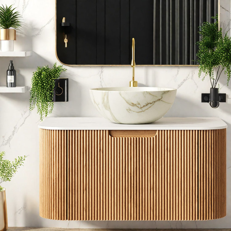 Meuble-lavabo et lavabo flottant Modern