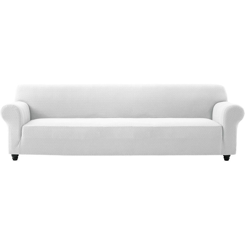 Aspire Homeware 4-Seater High Quality Stretchable Spandex Sofa Cover, Silver
