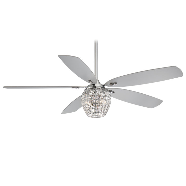 56" 5 - Blade LED Ceiling Fan with Light Kit Included