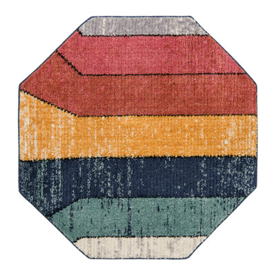 Abrams Geometric Polyester Rug