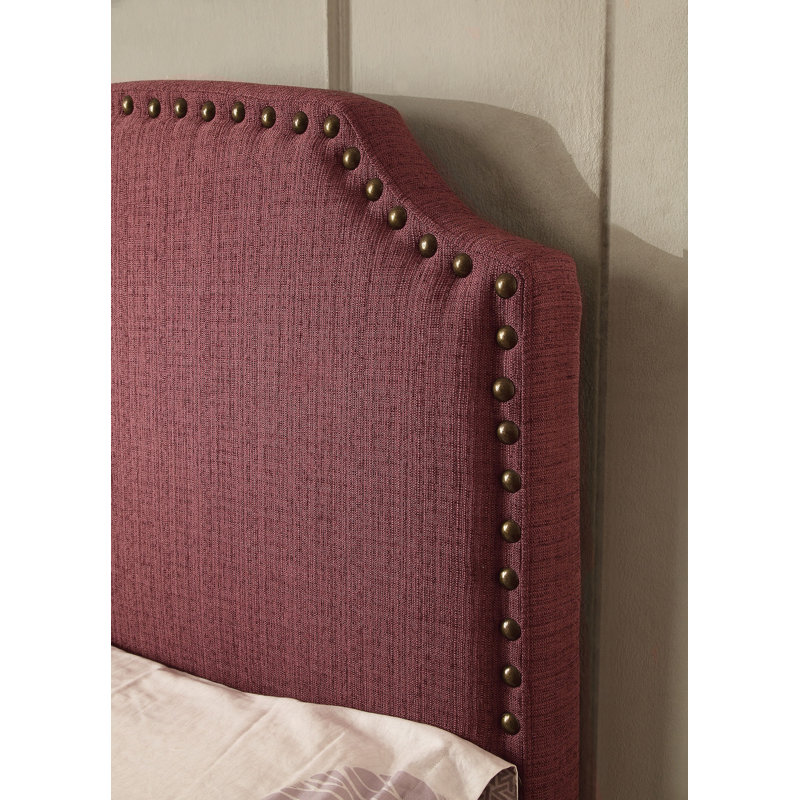 Upholstered Headboard, Purple, Twin