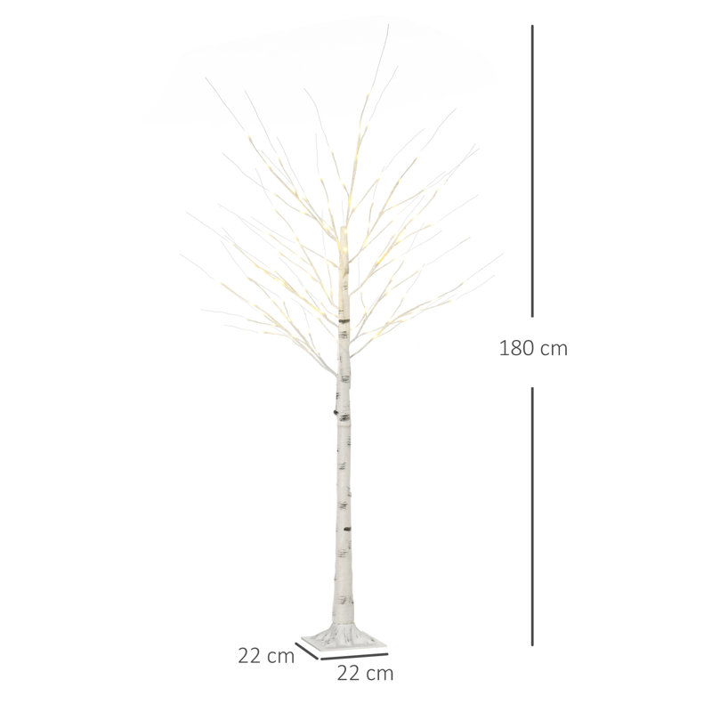 180cm Faux Birch Tree in Freestanding