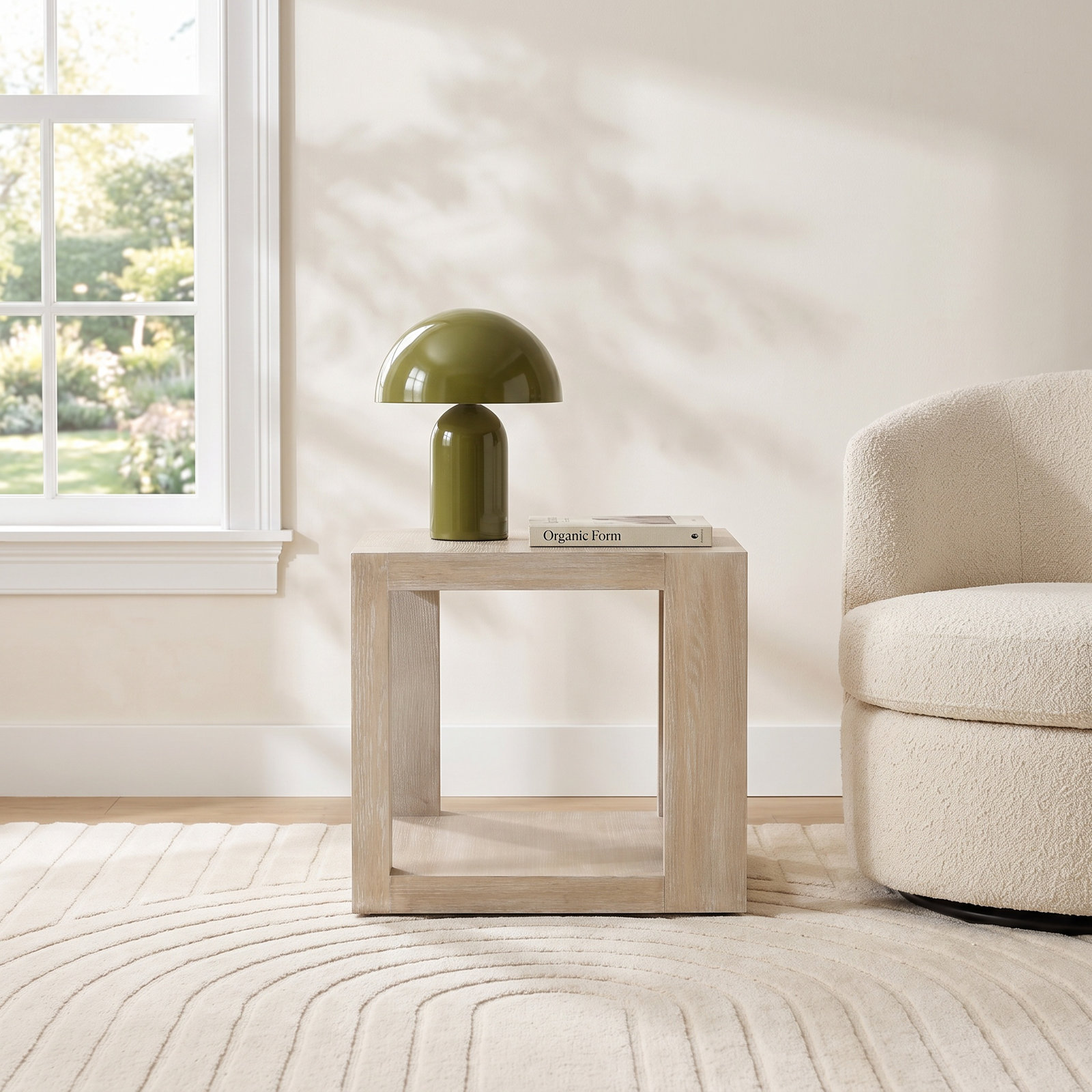 Solid Wood End Table