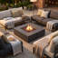 Square Propane Outdoor Fireplace