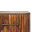 Table de chevet cannelée avec tiroirs