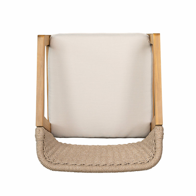 Chaise d'extérieur pour terrasse, teck clair