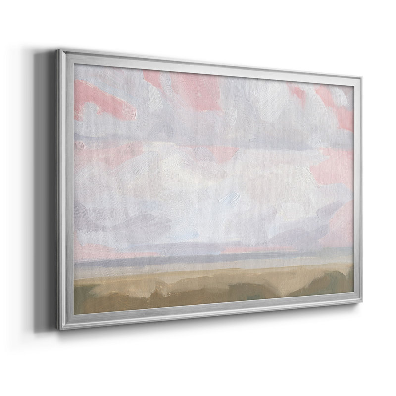 Sandbridge Beach II - peinture encadrée, H 22,5 po x l 30,5 po x P 1 po, Argent, Pas de tapis
