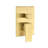 Ceiling Mounted Shower In Gold Brass - 12" Head And Handheld For Natural Rainfall Contentment Easy Cleaning Feature System With Emotion Property-121169475