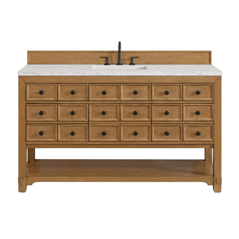Malibu 60'' W Single Vanity, Eternal Jasmine Pearl, Widespread