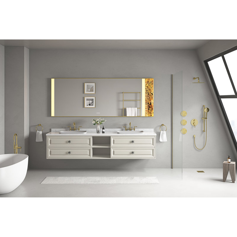 Miroir de salle de bain 96 po x 36 po à DEL