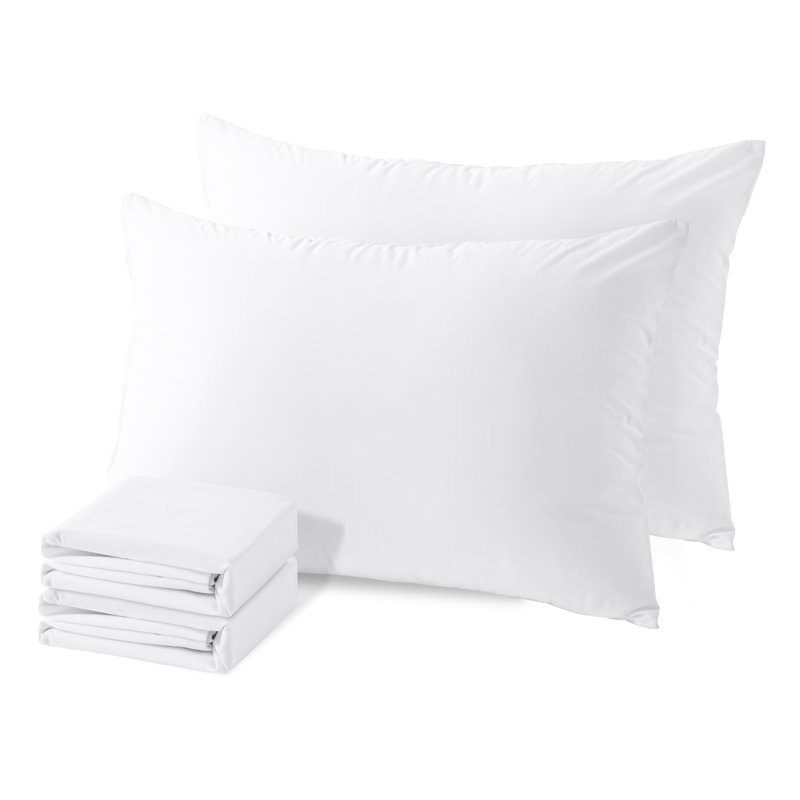 Zippered Waterproof Pillow Protectors, Pillow Cases Super Soft - NTBAY, Standard