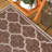 Hague Moroccan Trellis Textured Weave Espresso/Taupe Indoor/Outdoor Rug-661993649