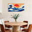 «Nautical & Beach Ocean Waves Sunset Sky», reproduction d'art sur toile-229252622