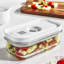 Fresh & Easy Glass Airtight Meal Prep 0.37 Qt Food Storage Container