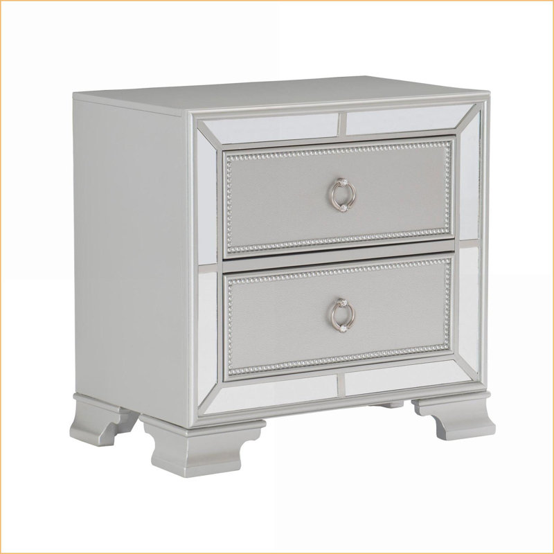 Table de chevet 2 tiroirs Modern Modern