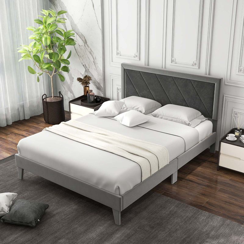Minhaj Upholstered Platform Bed, Queen