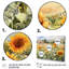 Tournesol doré à la ferme IV - reproduction sur toile-1902413312-1902413322