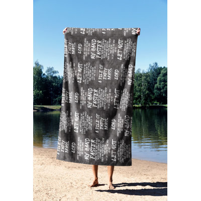 Ultra-Soft Beach Towel, 30 x 59 Inches | 70% Polyester / 30% Polyamide, Microfilament Fabric | Quick-Dry, Lightweight & Compact for Travel | Perfect for Beach, Pool, Gym, and Outdoor Adventures