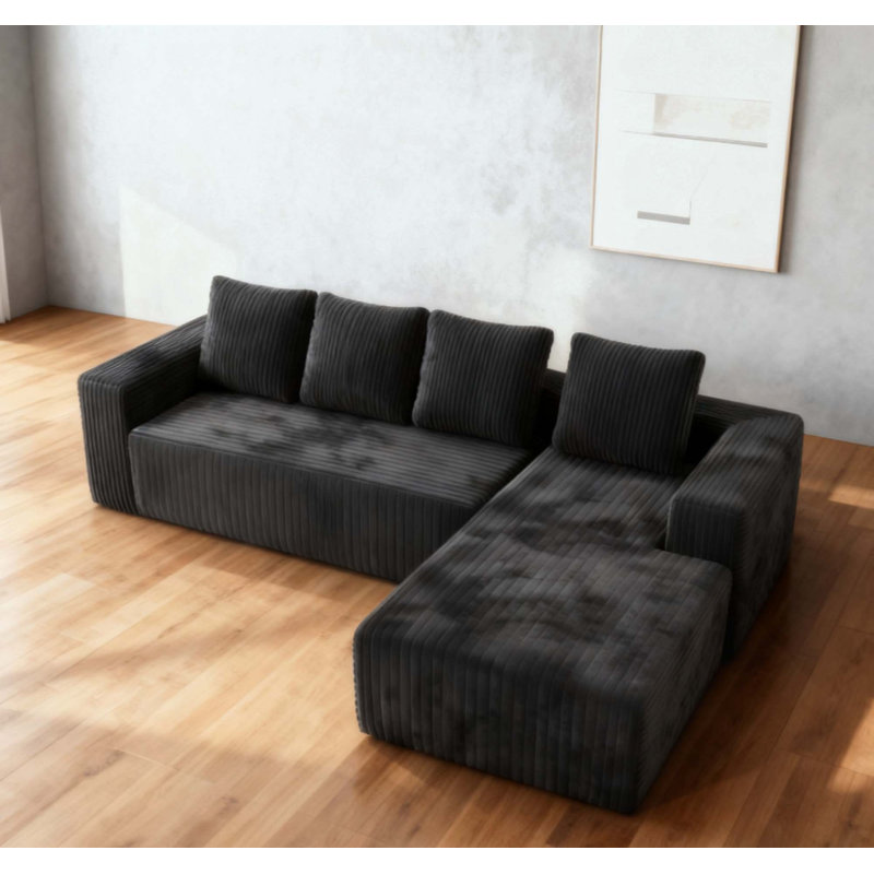 Canapé modulaire Boneless Cloud, Orienté à droite, Gris