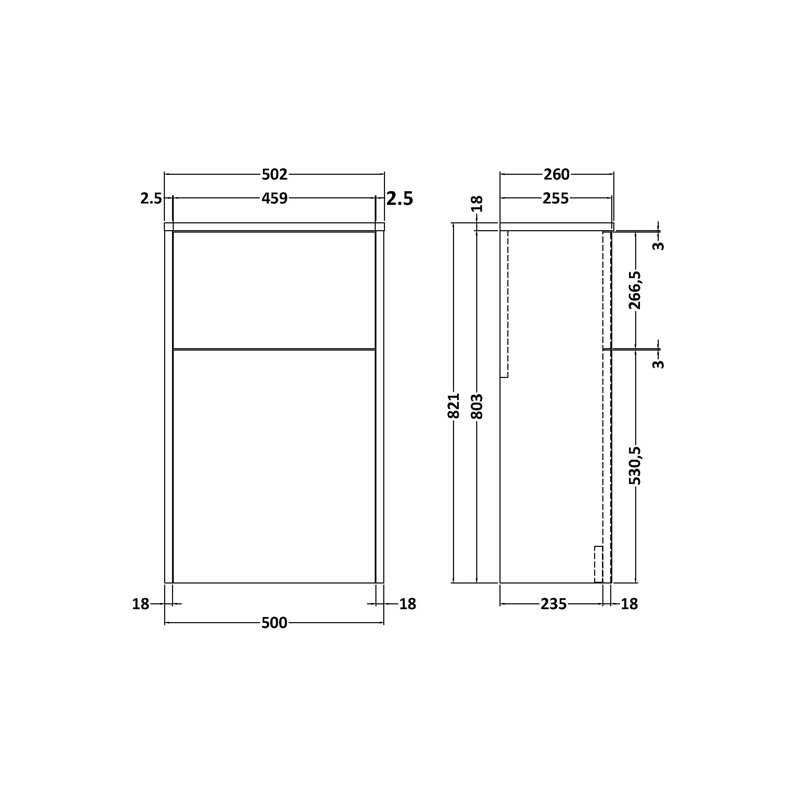 Juno Under Sink Cabinet, Light Brown