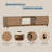 70in Long TV Stand, Fluted Mid Century Modern TV Console Center with Storage Cabinet Up to 80 Inches TV for Living Room