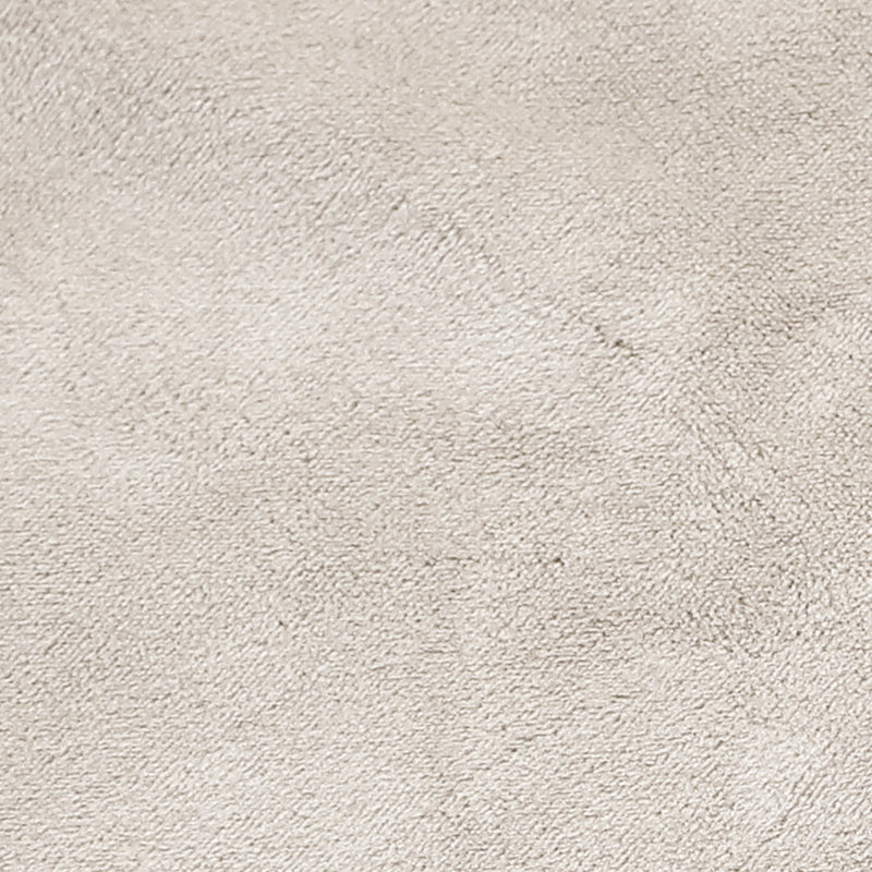 Housse en velours moelleux pour coussin de boîte en tissu lavable à la machine, Velours ivoire, 9,5 po x 141 po x 39 po