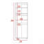 Armoire Armoire H 70,8 ", deux tablettes, tringle, armoire double porte