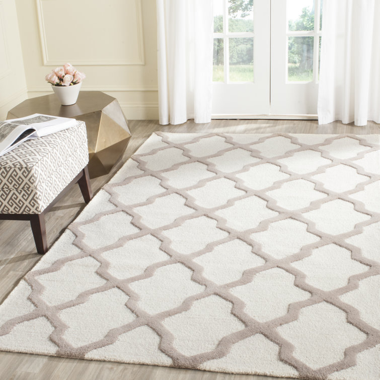 Darbonne Geometric Wool Hand Woven Area Rug