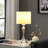 24.5" In Bailey Brushed Silver Modern Candlestick Metal Table Lamp-1215243474