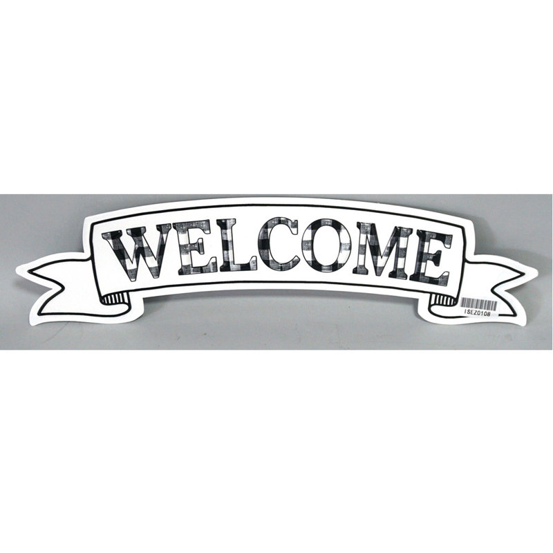 Gracie Oaks Welcome Metal Wall Décor Wayfair