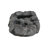 5-Tiered Concrete Tall Slim Fountain, 23.85"H –LED-Lit Column, Space-Saving Modern Outdoor Accent, All-Weather Resistant