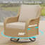Ensemble de conversation pour 5 personnes avec coussins, repose-pieds et table
