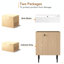Meuble-lavabo en bois 21,6 po, armoire combinée, meuble de rangement pour salle de bain, lavabo simple en céramique, rangement à gauche-117193834-117193835