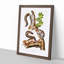 Migratory Squirrels by J.W. Audubon - Picture Frame Painting Print-55739889-55739894