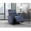 Chaise berçante inclinable Modern Power en velours gris foncé, structure en bois massif, sièges confortables et élégants-232931251
