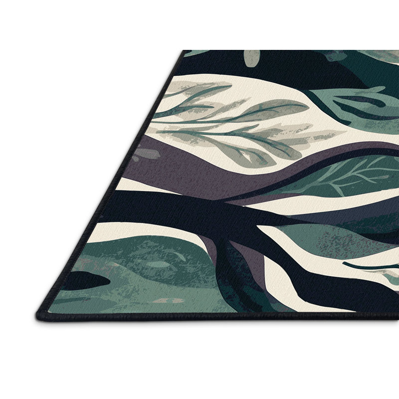 Golden Tendrils Rug, Square 7'