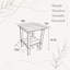 Ensemble de chaises berçantes toutes saisons avec table d'appoint, mobilier de patio 3 pièces au design ergonomique et finition en bois