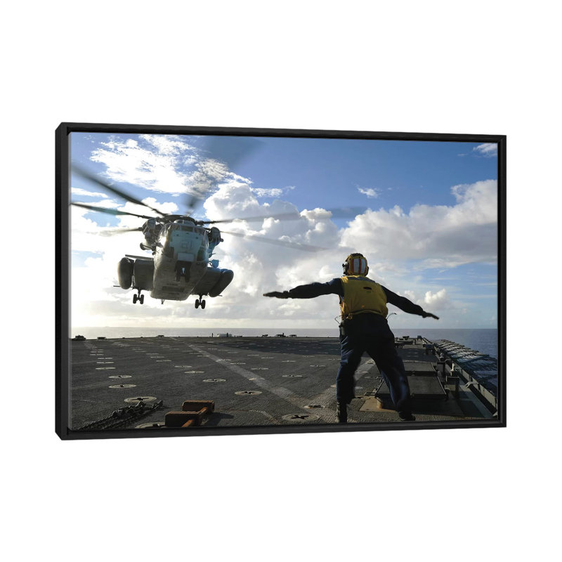 Reproduction de photo sur toile, H 18 po x l 26 po x P 1,5 po, Toile encadrée noire, Pas de tapis
