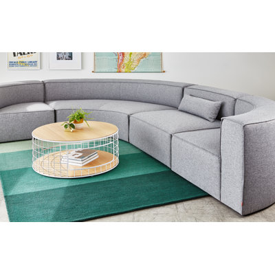 Mix Modular Upholstered L-Shaped Sectional Reversible