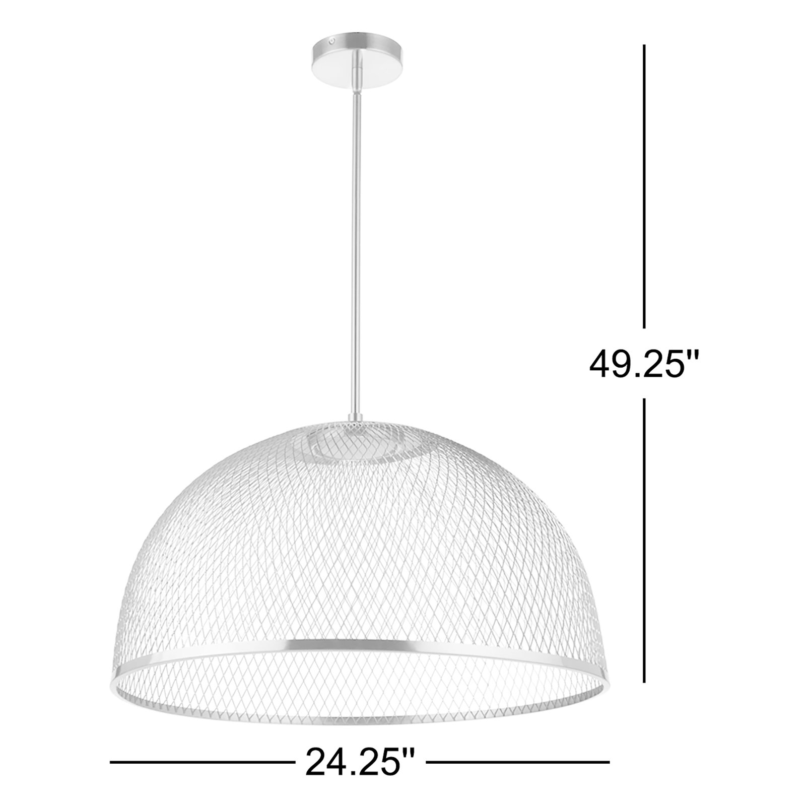 Sculptural Statement Pendants Single Light Iron Dimmable LED Pendant, Satin Brass