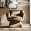 Chaise d'appoint pivotante en chenille moderne (ensemble de 4)-689267908-694370553
