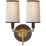 Thomas O'Brien Elkins Double Sconce