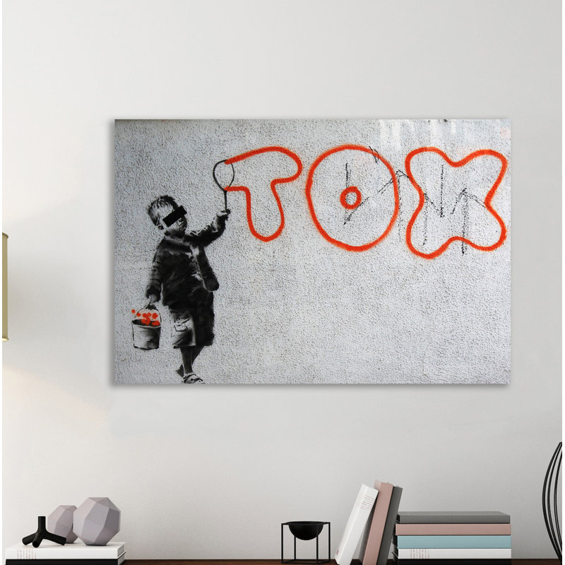 Tox Bubble by Banksy - Wrapped Canvas Print, 61 cm H x 91 cm W x 3 cm D