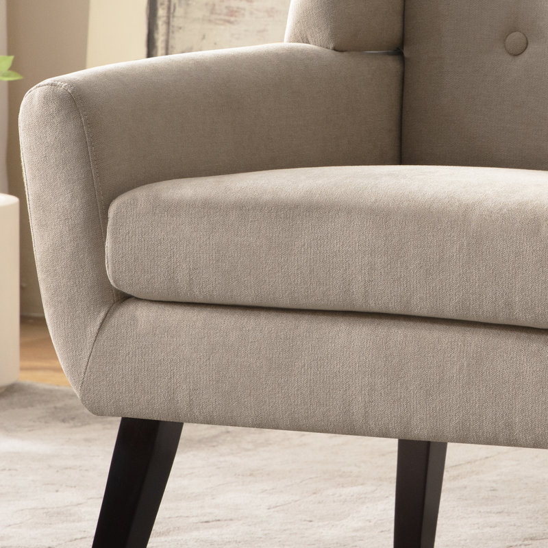 Ensemble de 2 fauteuils rembourrés, Kaki