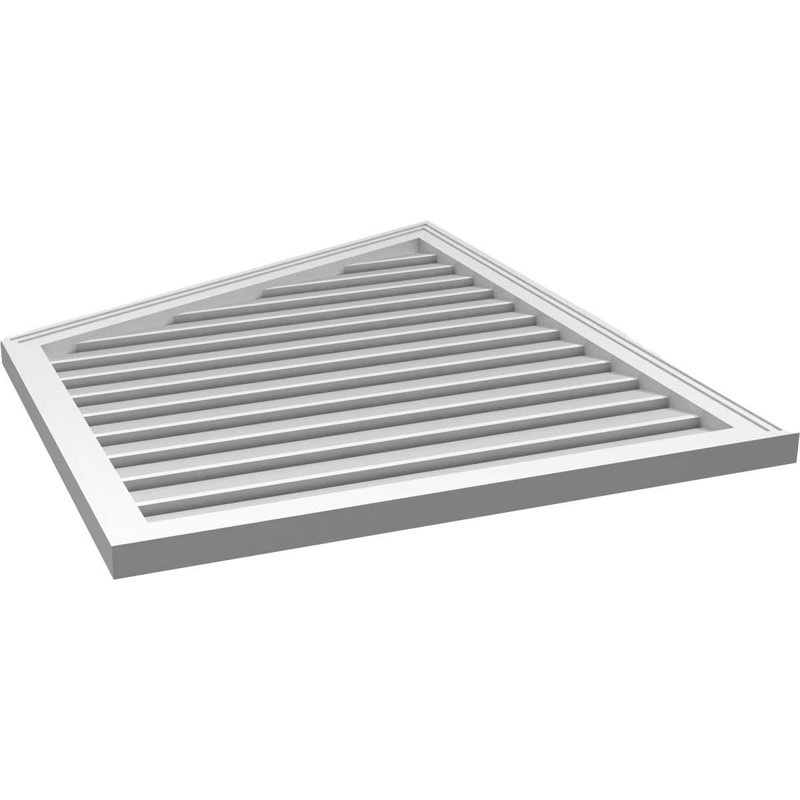Évent en givre fonctionnel en demi-pointe à montage sur surface gauche Signature, H 40 po x l 32 po x P 1,5 po