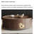 Round Coffee Table with Oak & Steel-105342329