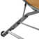 Cand 77.5" Long Metal Reclining Armless Single Chaise Lounge with Textilene Sling Seat and Wheels