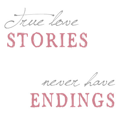 True Love Never End - Wrapped Canvas Print