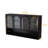 47.25" Four-Door Glass Wall Cabinet Storage, Wall-Mounted,Suitable For Kitchen, Living Room, Bathroom(Black)-2121149113